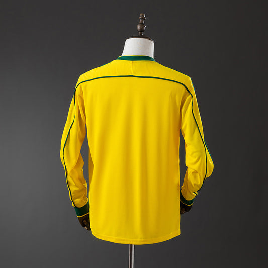 Camisola Manga Comprida Brasil 1998 Principal Versão Adepto