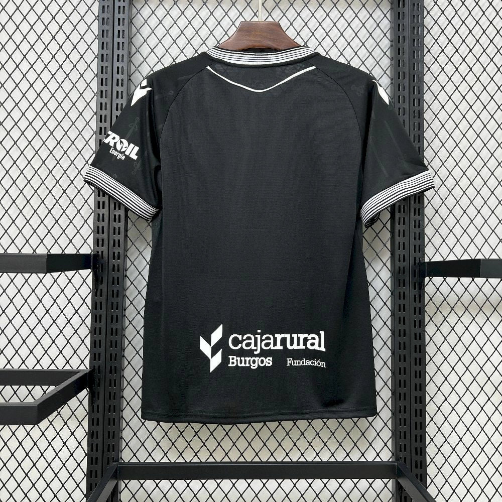 Camisola Burgos CF 2025-26 Alternativa Preta Versão Adepto
