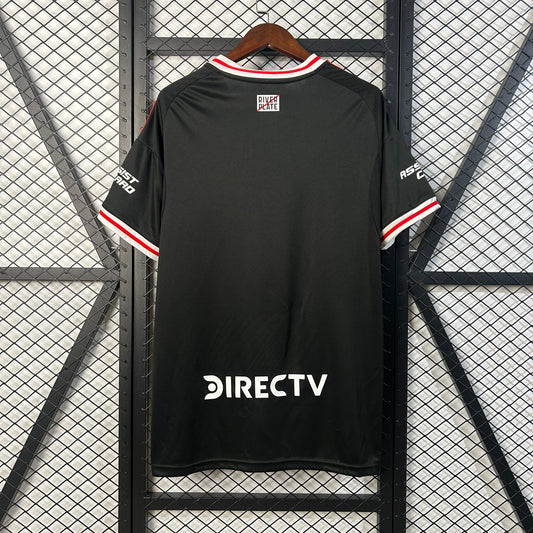 Camisola CA River Plate 2025-26 Alternativa Preta Versão Adepto