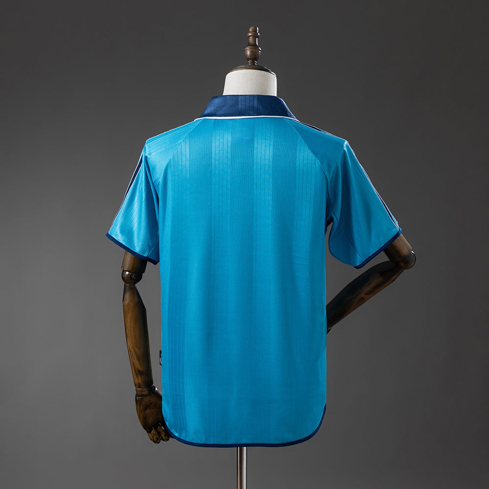 Camisola Real Madrid FC 1999-00 Alternativa Azul Versão Adepto