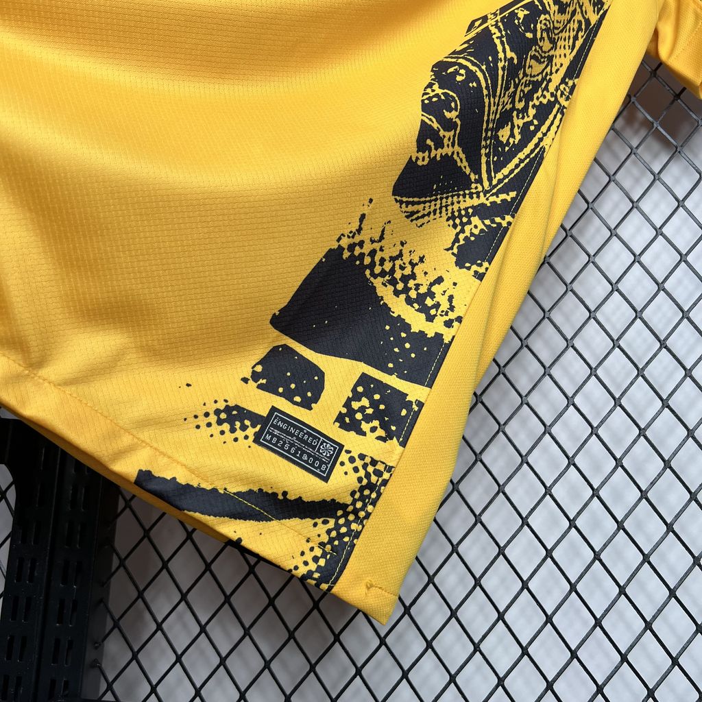 Camisola Inter Milão 2024-25 Alternativa Amarela Lisa Versão Adepto