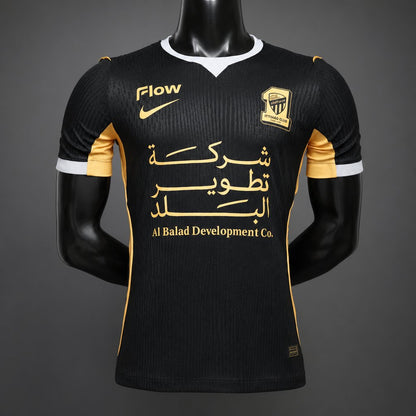 Camisola Al-Ittihad 2026-27 Alternativa Preta Versão Jogador