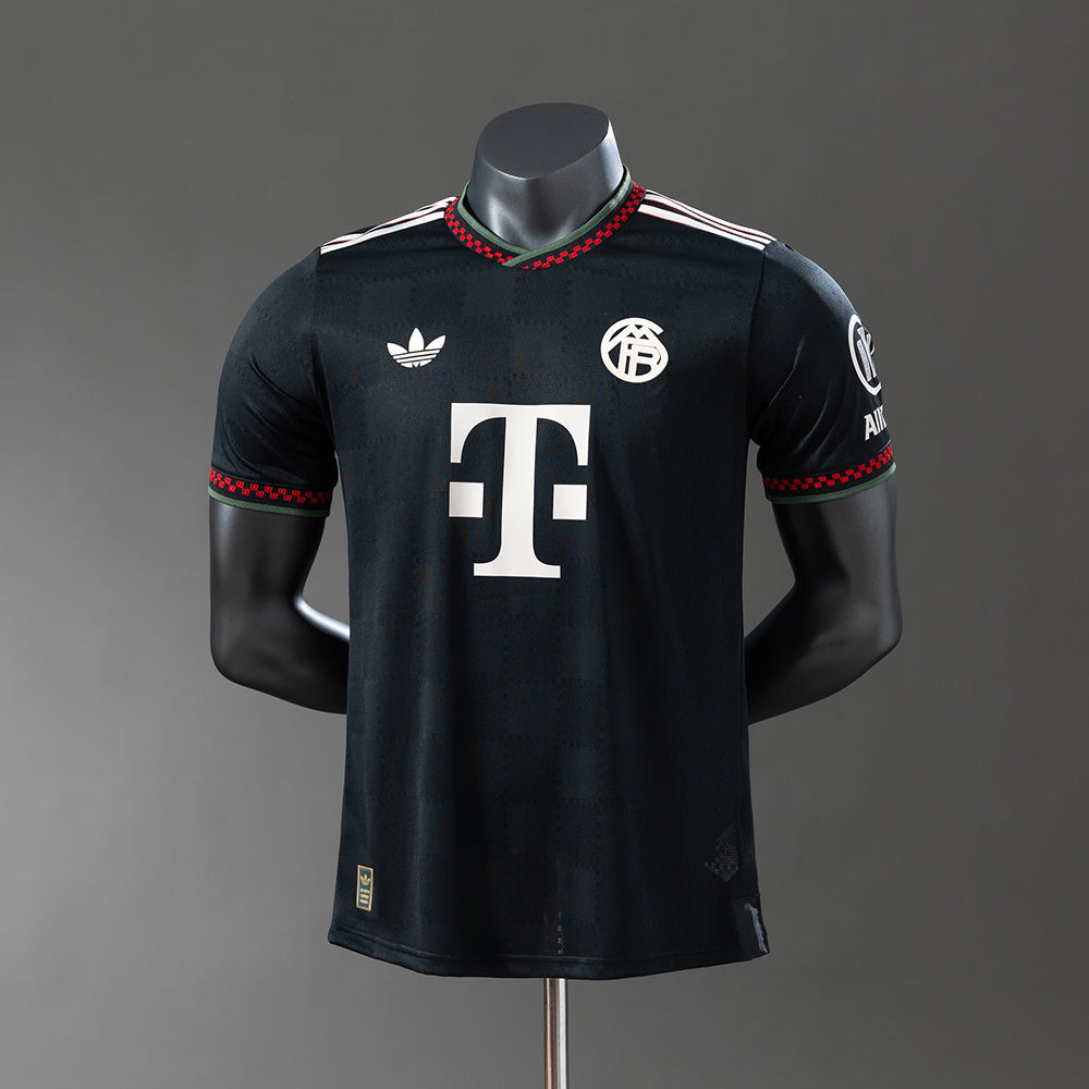 Camisola FC Bayern Munique 2025-26 Alternativa Preta Versão Jogador