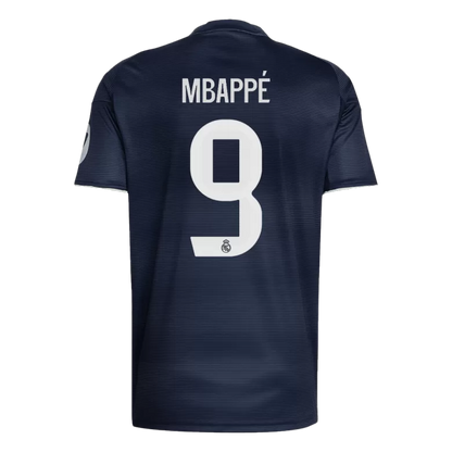 Camisola Real Madrid CF 2025-26 Alternativa Azul Escura Versão Adepto MBAPPÉ #9