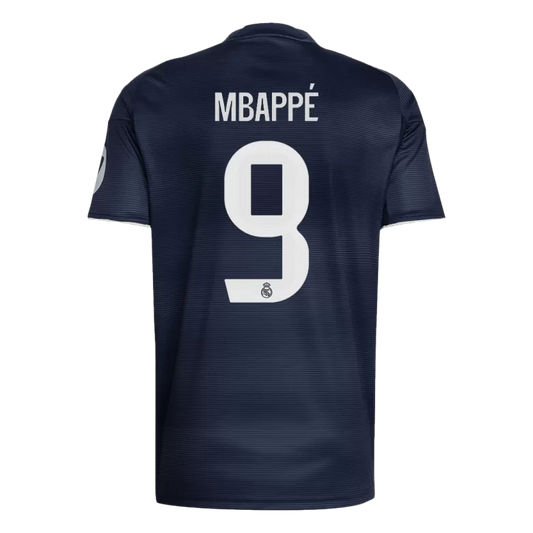 Camisola Real Madrid CF 2025-26 Alternativa Azul Escura Versão Adepto MBAPPÉ #9