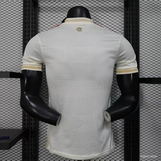 Camisola CR Flamengo 2025-26 Alternativa Amarela Lisa Versão Jogador