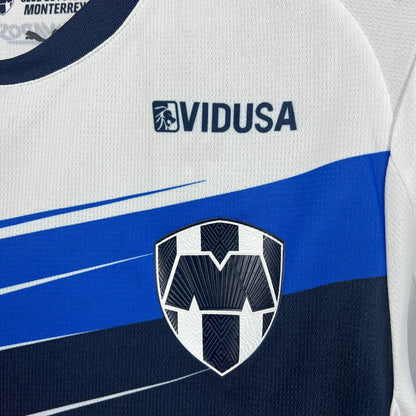 Camisola CF Monterrey 2025-26 Alternativa Branca Versão Adepto