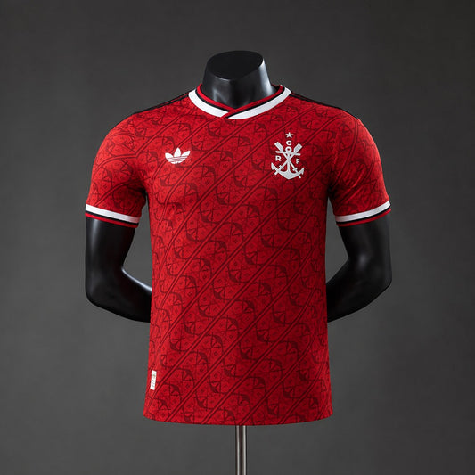 Camisola CR Flamengo 2026-27 Alternativa Vermelha Lisa Versão Jogador