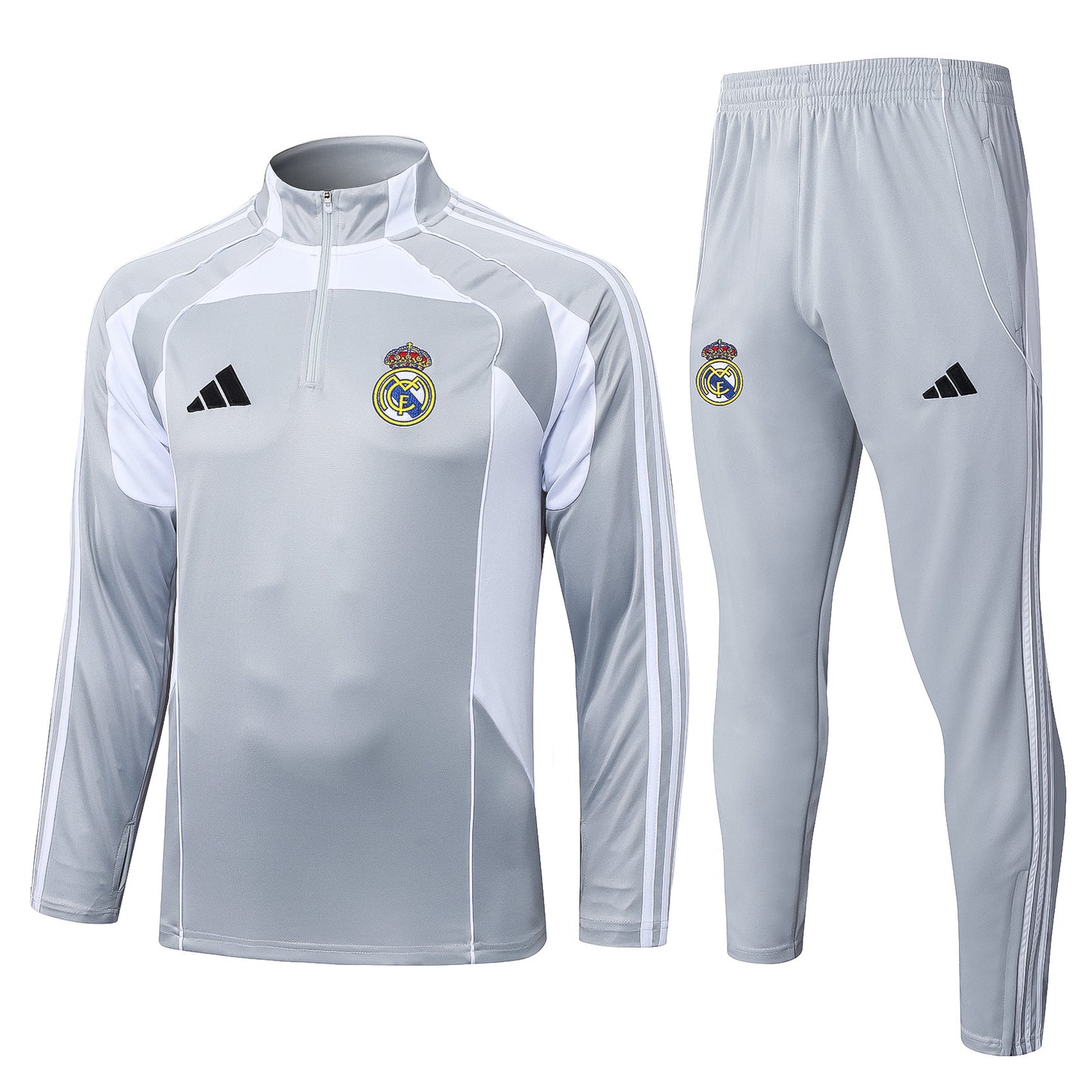 Fato de Treino Real Madrid CF 2025-26 - Camisola com Fecho