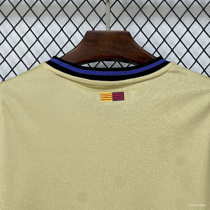 Camisola Manga Comprida FC Barcelona 2025-26 Alternativa Amarela Versão Adepto