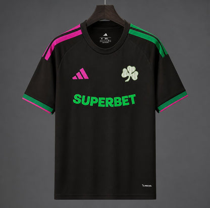 Camisola Panathinaikos AO 2026-27 Alternativa Preta Versão Adepto