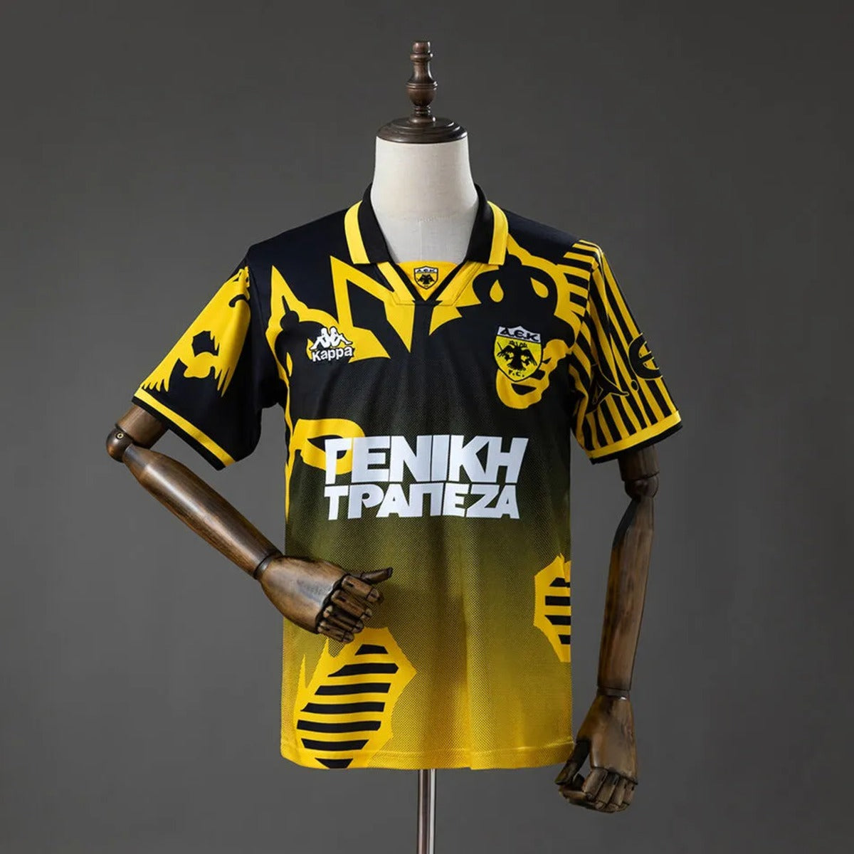 Camisola AEK Atenas 1997-98 Principal Versão Adepto