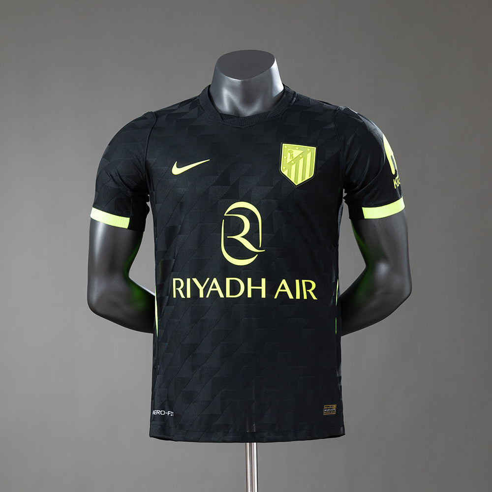 Camisola Atletico Madrid 2026-27 Alternativa Preta Versão Jogador