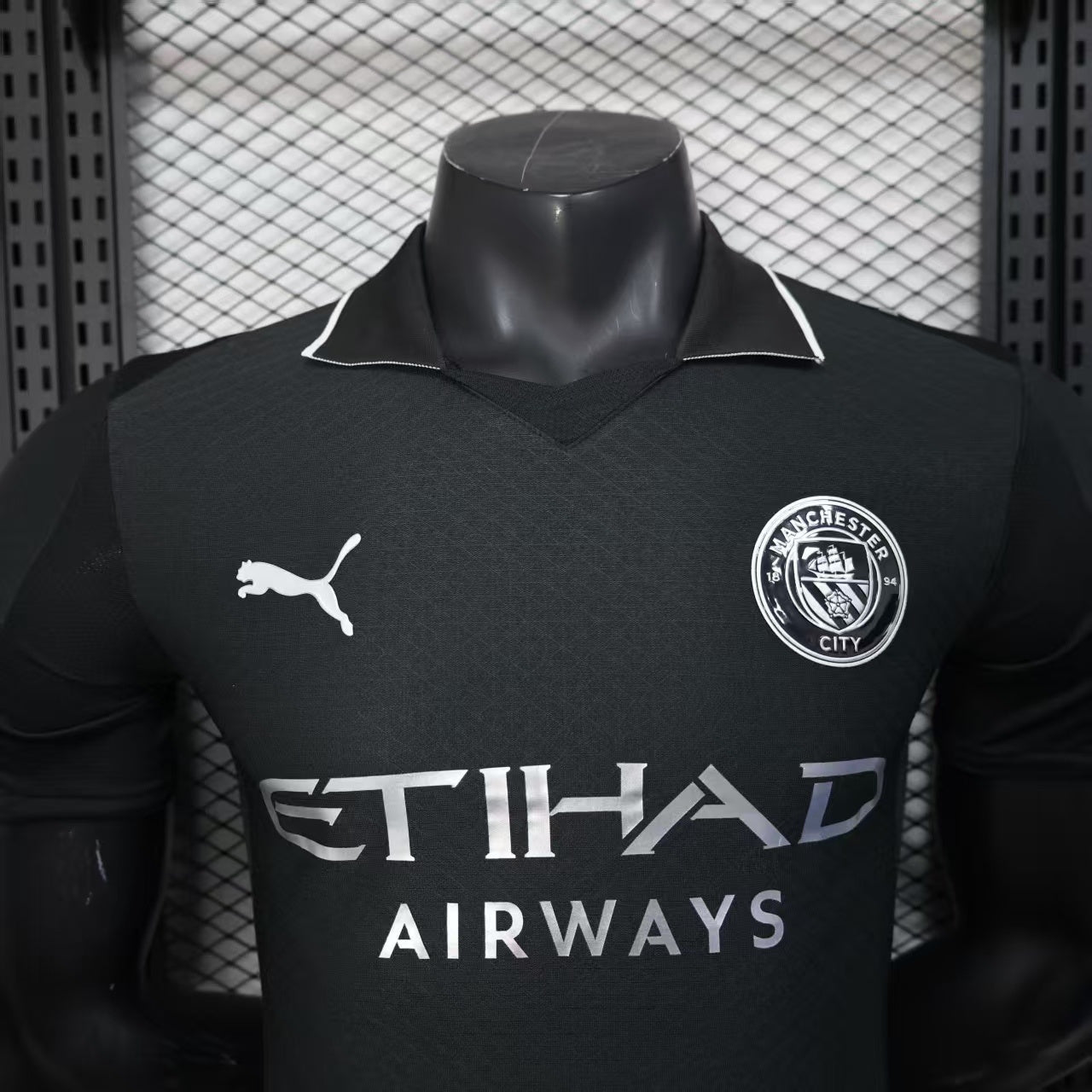 Camisola MCI 2025-26 Alternativa Preta Versão Jogador
