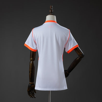 Camisola Paises Baixos 2026 Alternativa Branca Versão Mulher