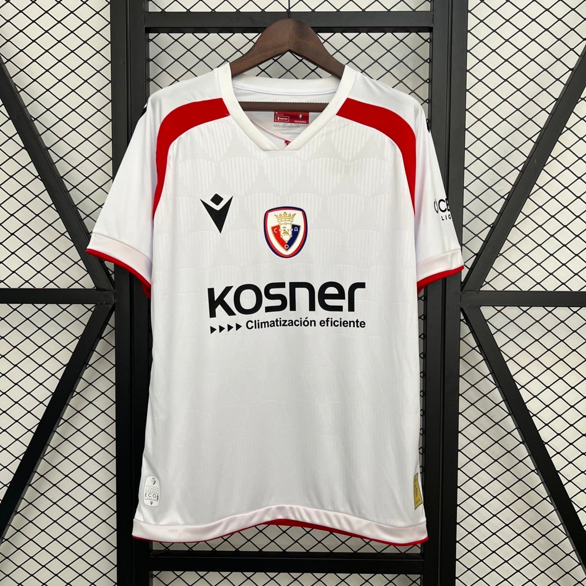 Camisola CA Osasuna 2025-26 Alternativa Branca Versão Adepto