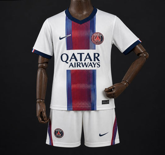 Kit Criança FC Paris Saint-Germain 2026-27 Alternativo Branco