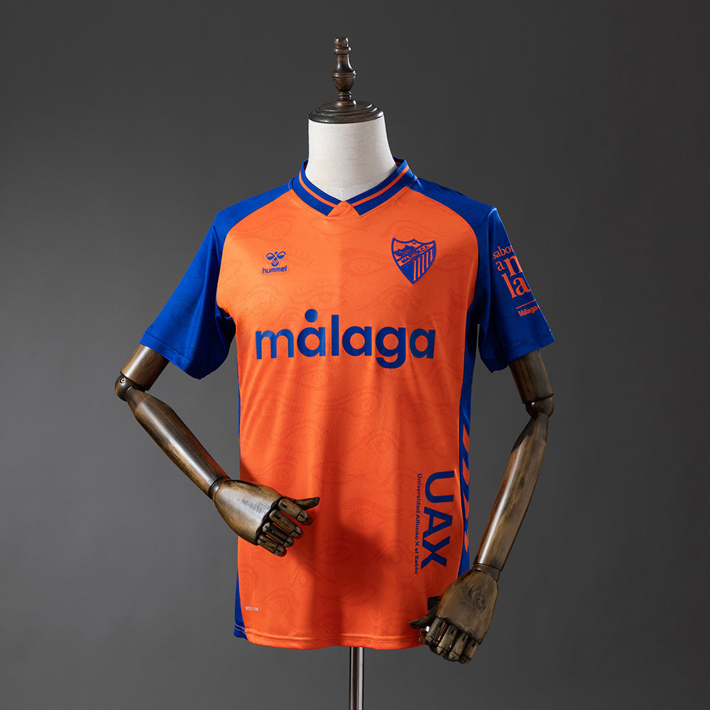 Camisola Malaga CF 2025-26 Alternativa Laranja Versão Adepto