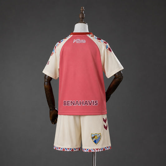 Kit Criança Malaga CF 2026-27 Alternativo Rosa