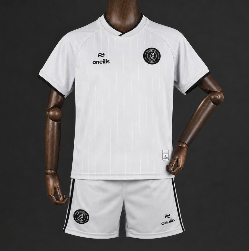 Kit Criança Bristol City 2026-27 Alternativo Branco