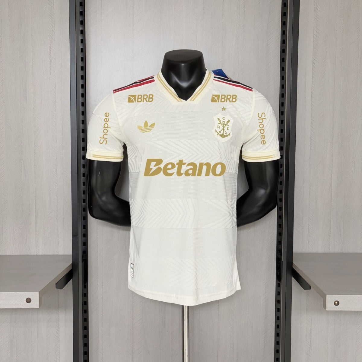 Camisola CR Flamengo 2025-26 Alternativa Amarela Versão Jogador Todos Patrocinadores