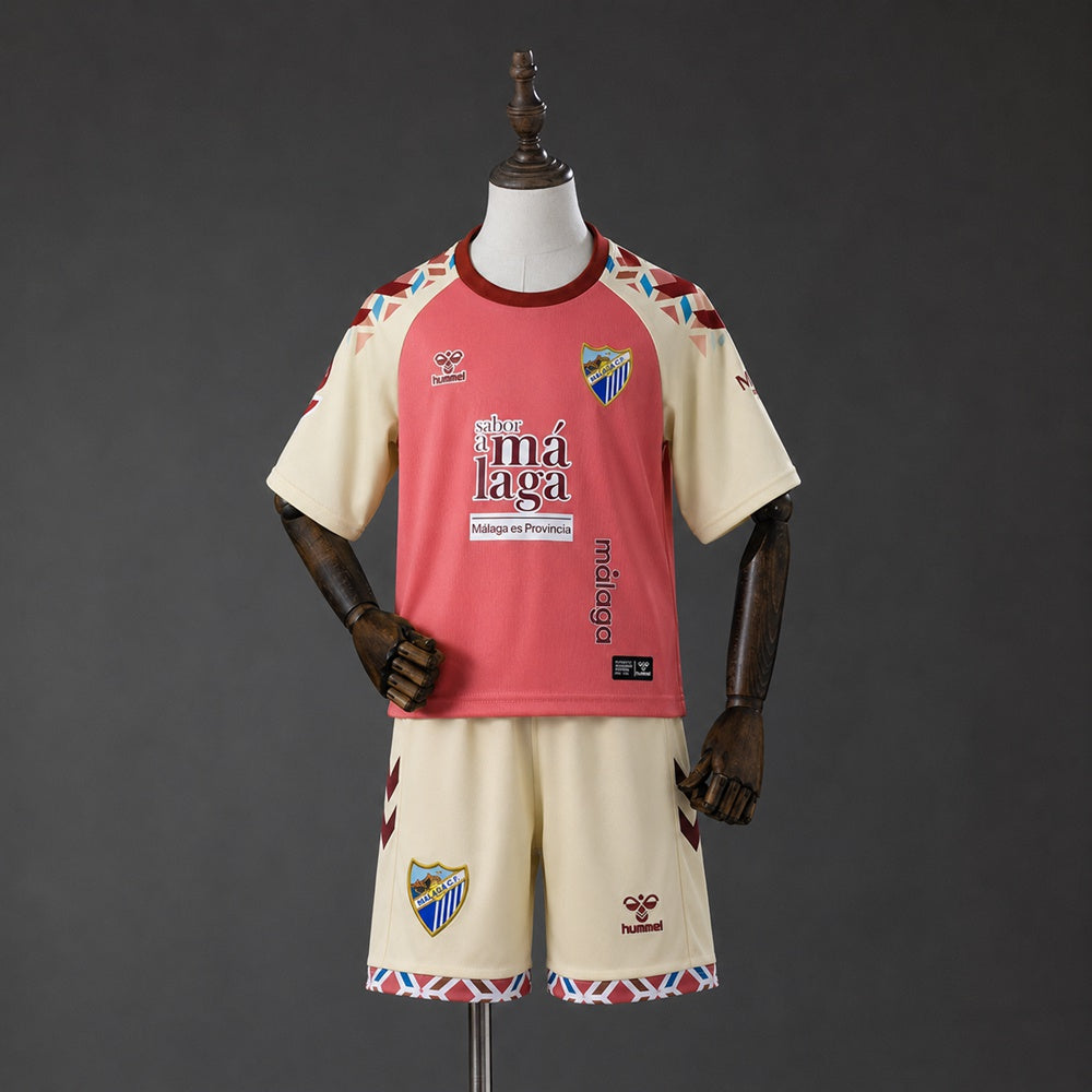 Kit Criança Malaga CF 2026-27 Alternativo Rosa