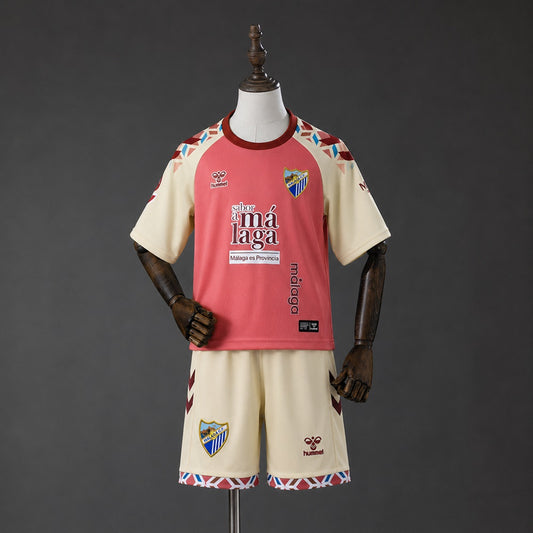 Kit Criança Malaga CF 2026-27 Alternativo Rosa
