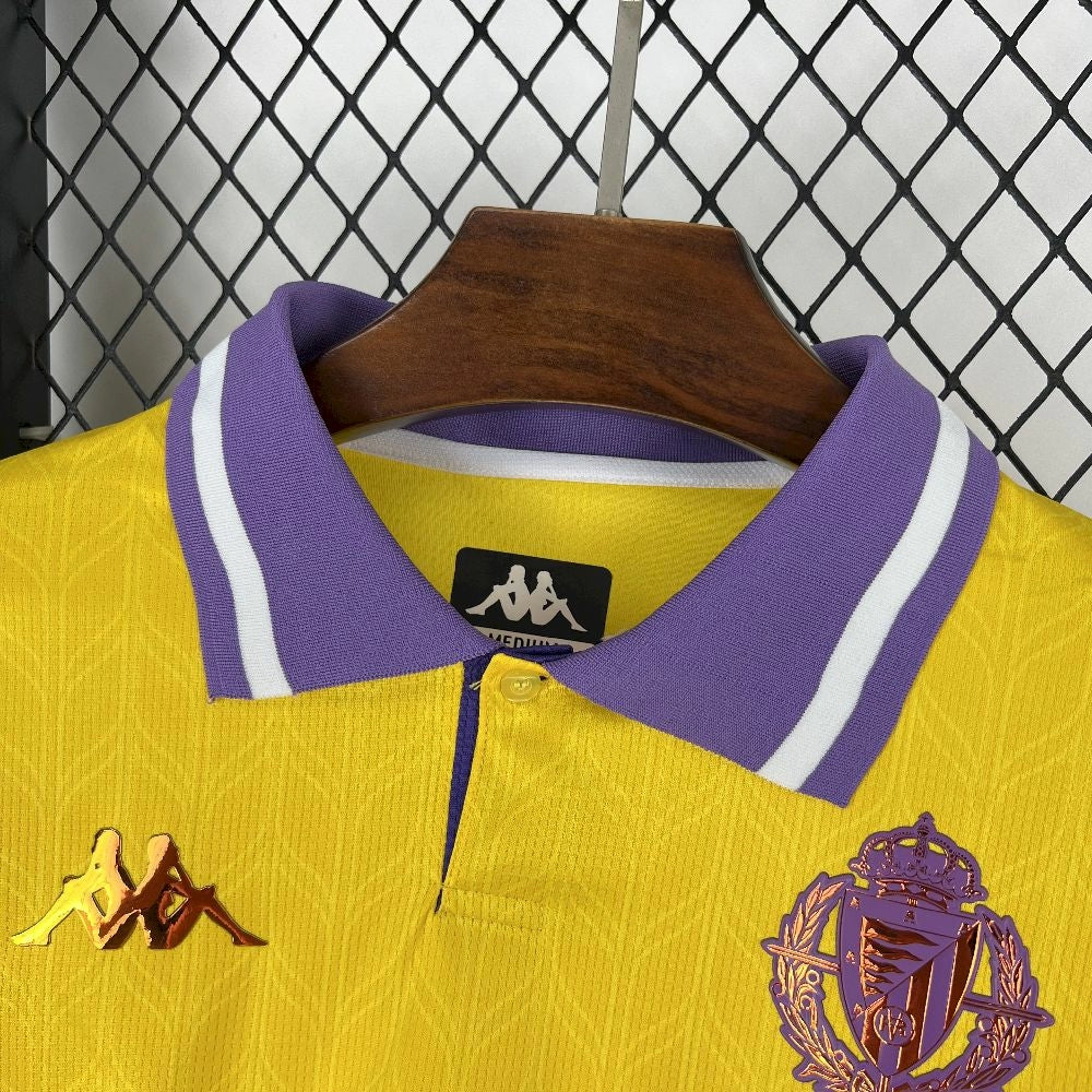 Camisola Real Valladolid CF 2025-26 Alternativa Amarela Versão Adepto