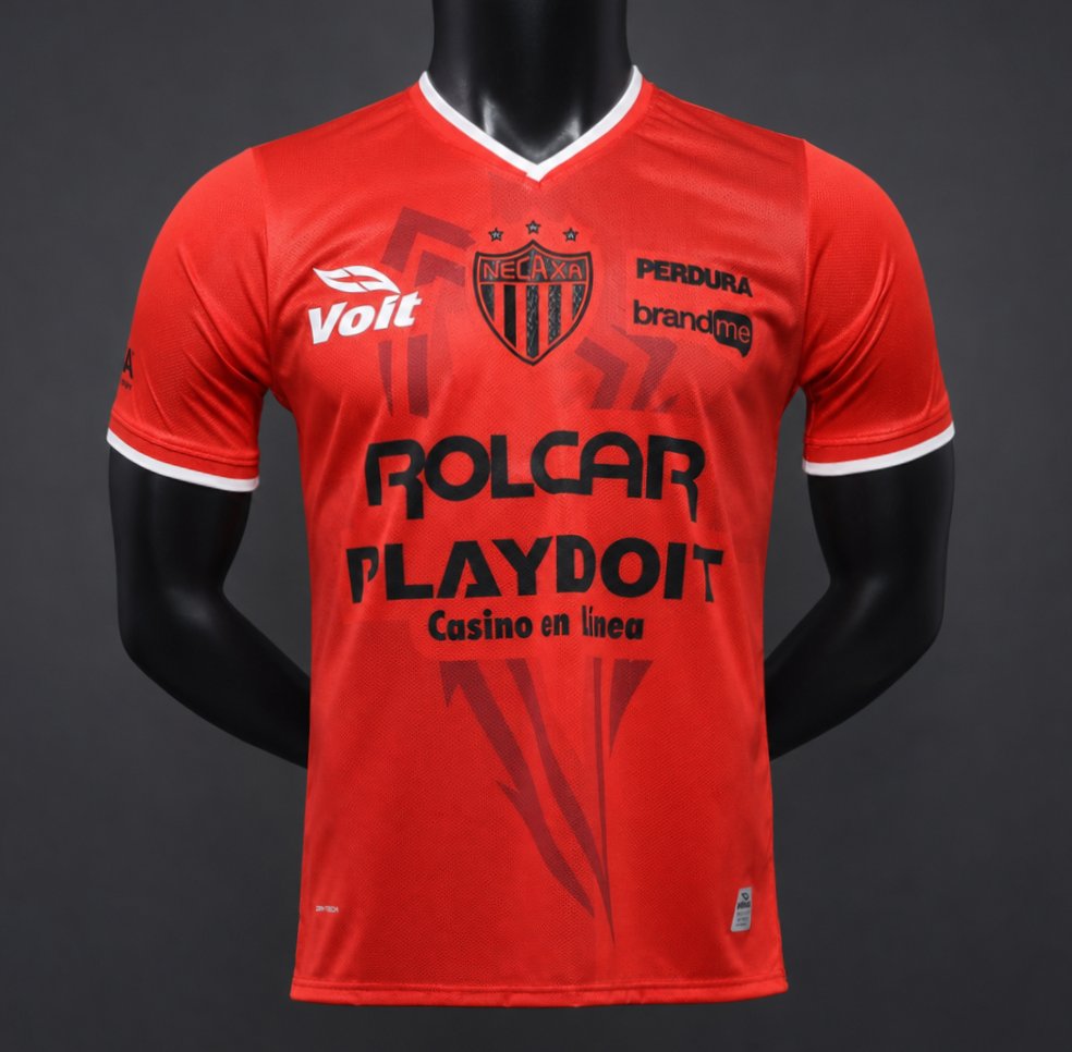Camisola Club Necaxa 2026-27 Alternativa Vermelha Versão Jogador