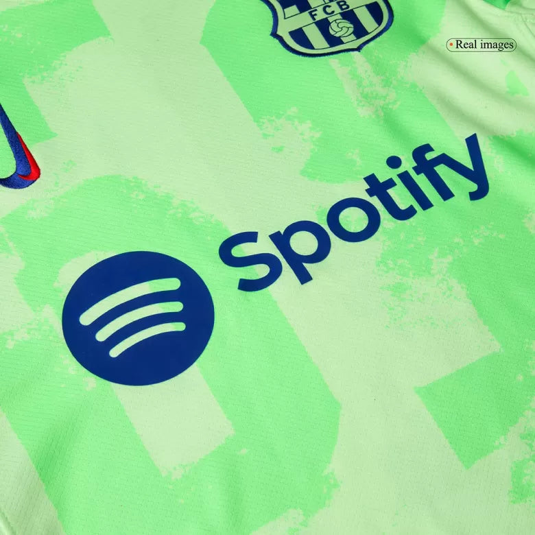 Camisola FC Barcelona 2024-25 Alternativa Verde UCL Versão Adepto RAPHINHA #11