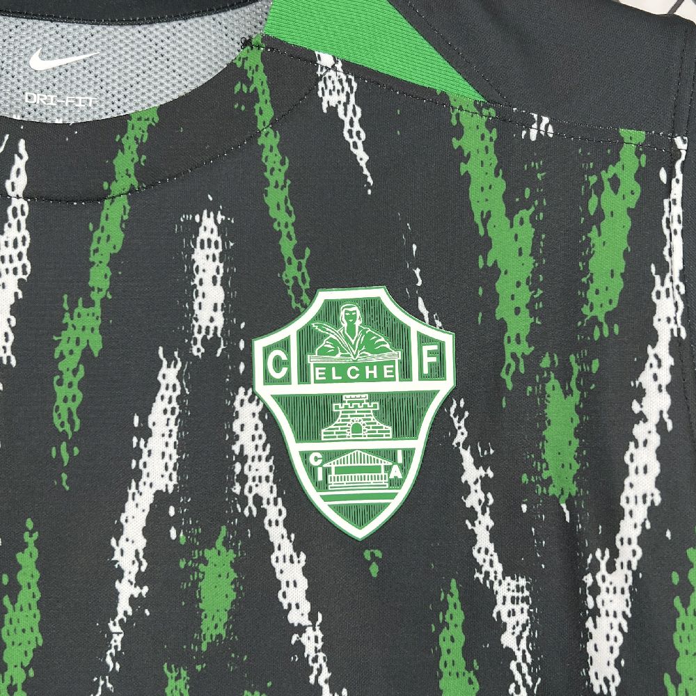 Camisola Elche CF 2025-26 Alternativa Preta Versão Adepto