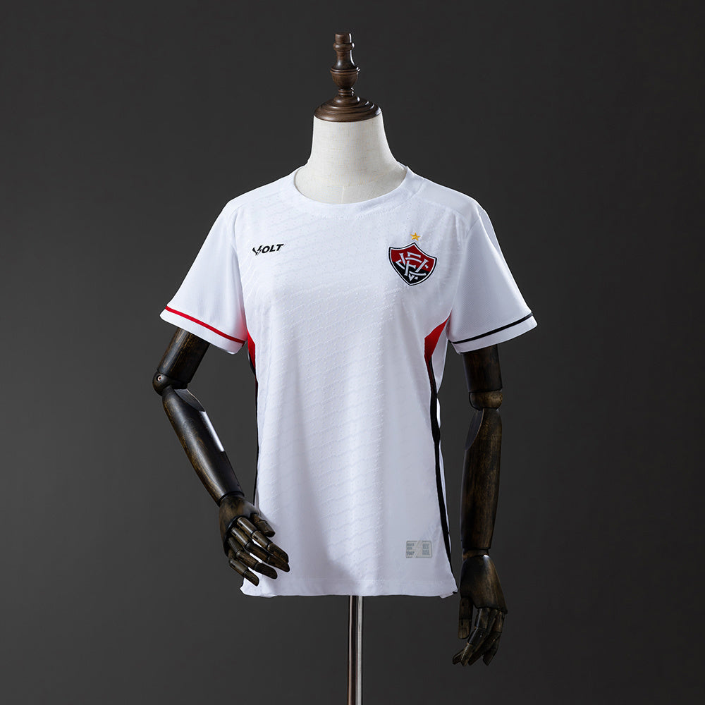 Camisola EC Vitoria 2025-26 Alternativa Branca Lisa Versão Mulher