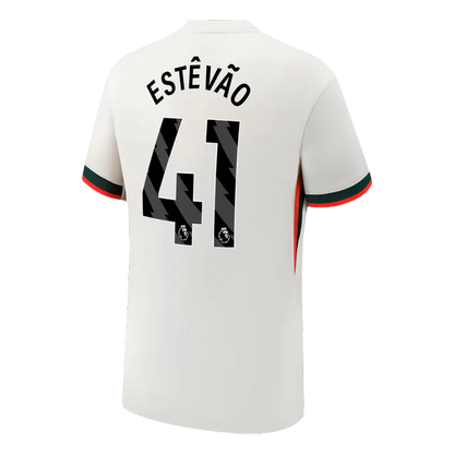 Camisola CHE 2025-26 Alternativa Branca Versão Adepto ESTÊVÃO #41