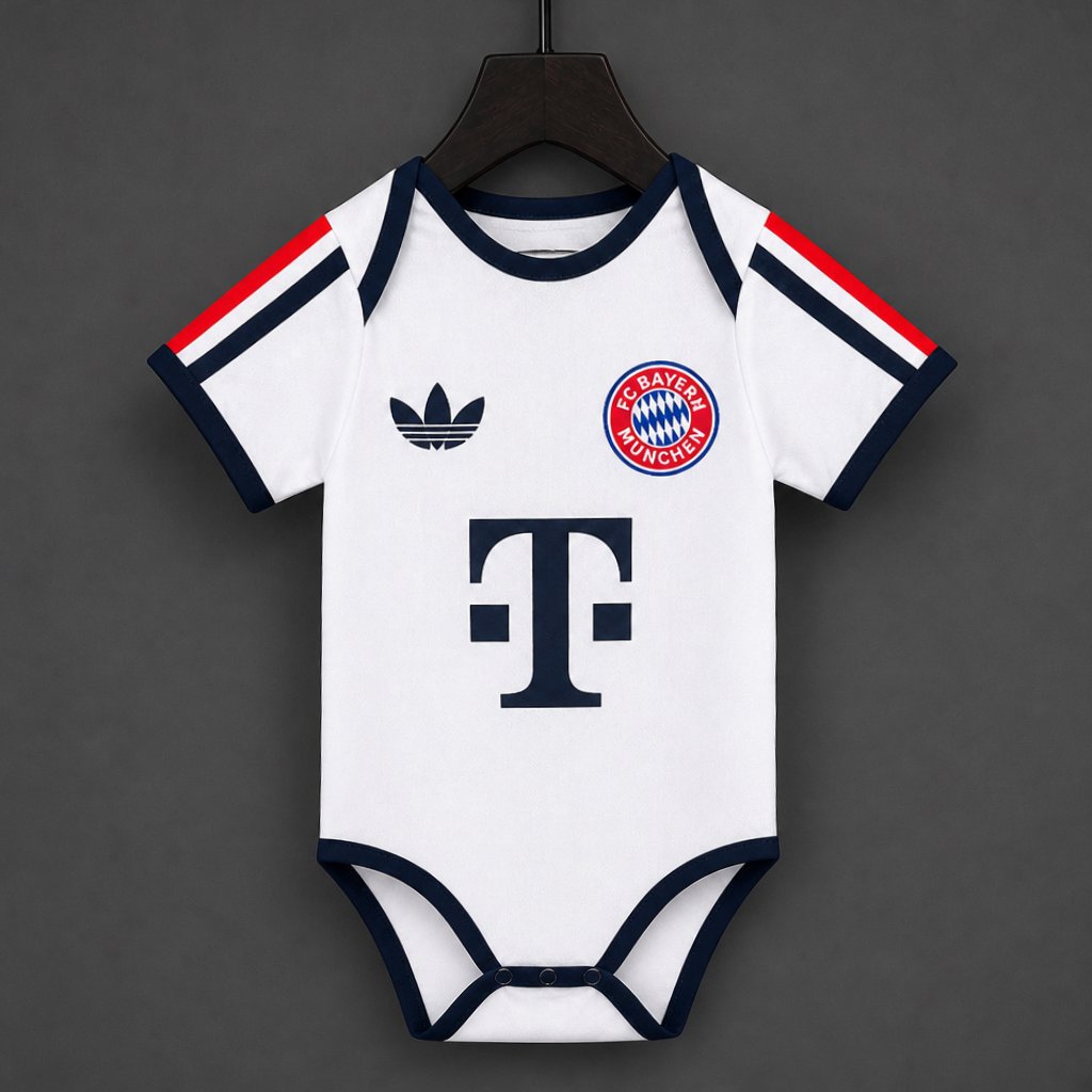 Body Bebé FC Bayern Munique 2026-27 Alternativo Branco