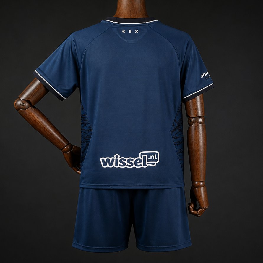 Kit Criança FC Utrecht 2026-27 Alternativo Azul