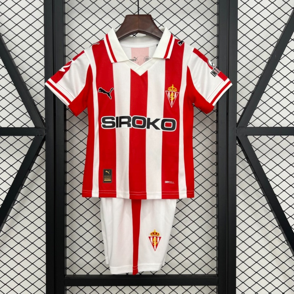 Kit Criança Real Sporting de Gijón 2025-26 Principal