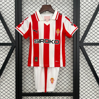 Kit Criança Real Sporting de Gijón 2025-26 Principal