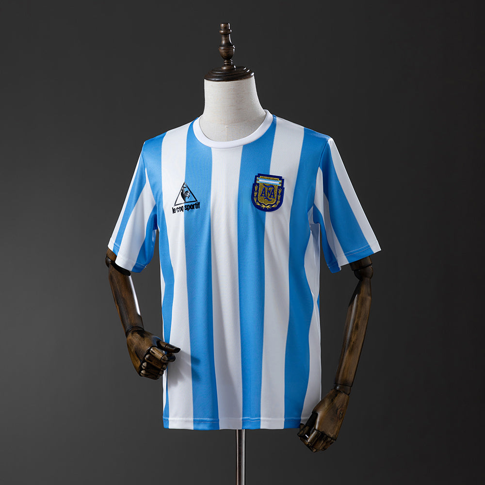 Camisola Argentina 1986 Principal Versão Adepto