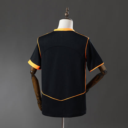 Camisola SC Corinthians 2025-26 Alternativa Preta/Laranja Versão Adepto