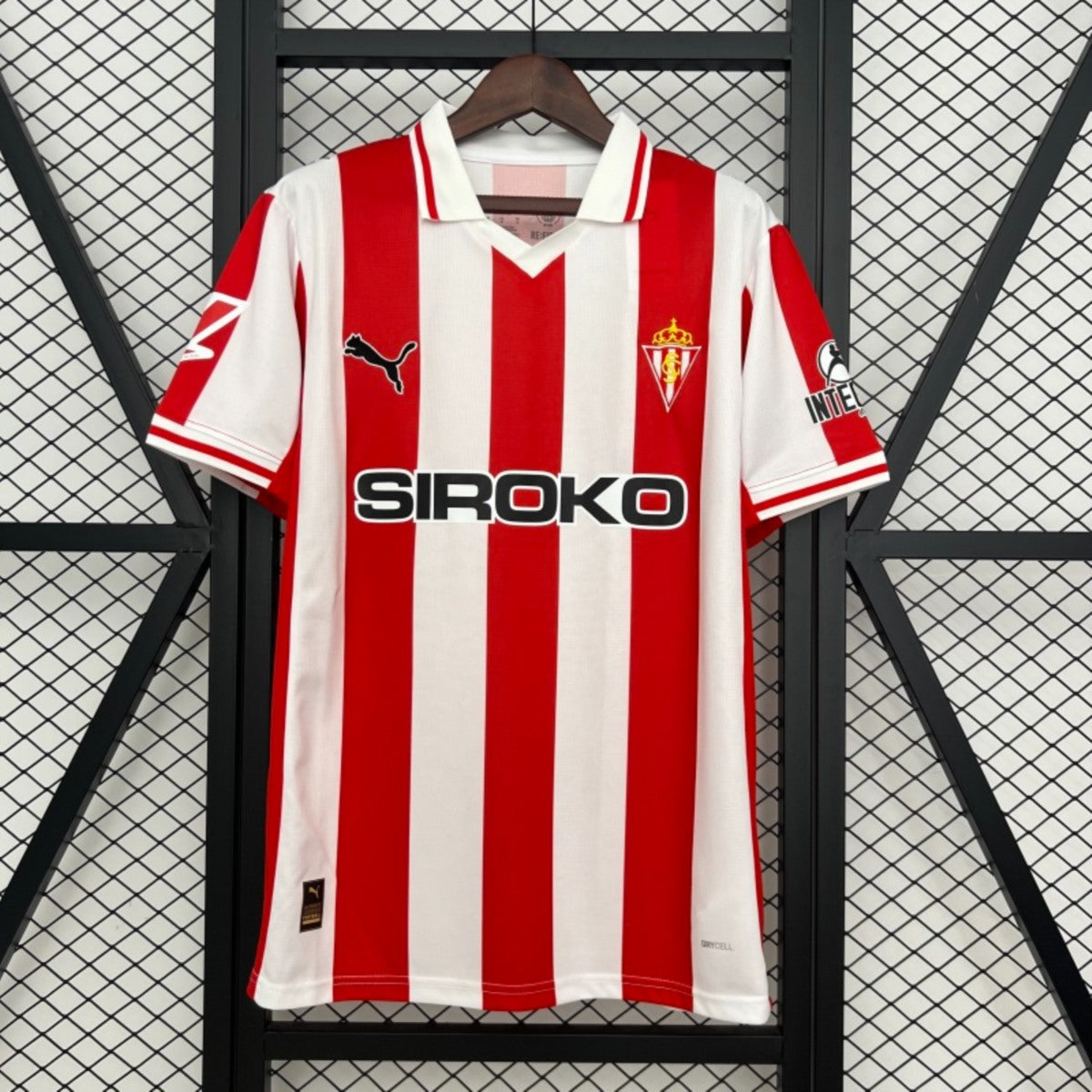Camisola Real Sporting de Gijón 2025-26 Principal Versão Adepto