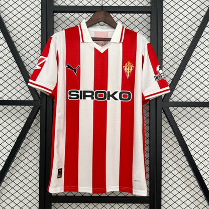 Camisola Real Sporting de Gijón 2025-26 Principal Versão Adepto