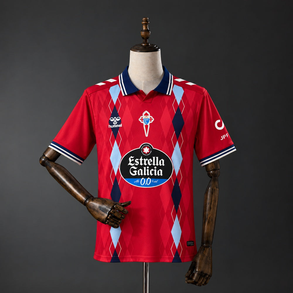 Camisola Celta Vigo 2026-27 Alternativa Vermelha Versão Adepto