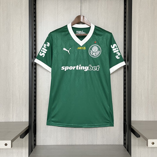 Camisola SE Palmeiras 2025-26 Principal Versão Adepto Todos Patrocinadores