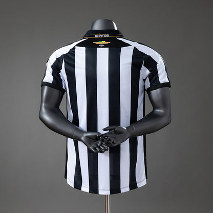 Camisola Santos FC 2026-27 Alternativa Preta/Branca Lisa Versão Jogador