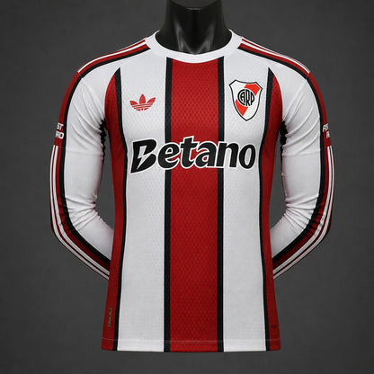 Camisola Manga Comprida CA River Plate 2026-27 Alternativa Riscas Versão Jogador