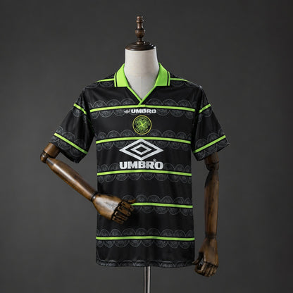 Camisola Celtic FC 1998-99 Alternativa Preta Versão Adepto