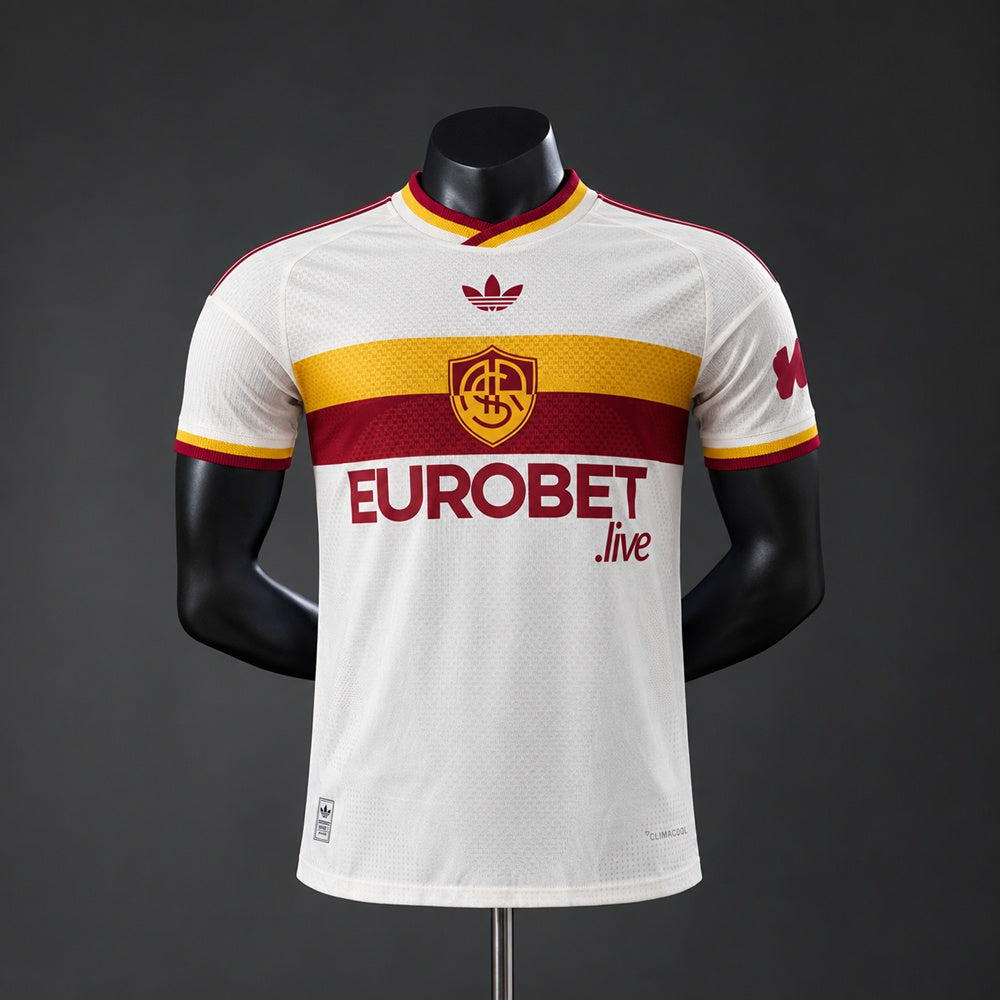 Camisola AS Roma 2026-27 Alternativa Branca Versão Jogador