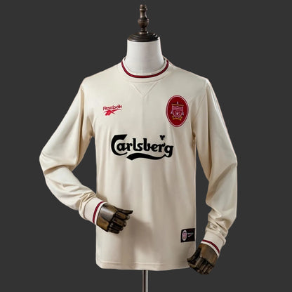 Camisola Manga Comprida LIV 1996-97 Alternativa Creme Versão Adepto