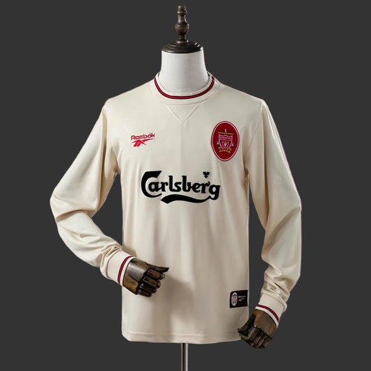 Camisola Manga Comprida LIV 1996-97 Alternativa Creme Versão Adepto