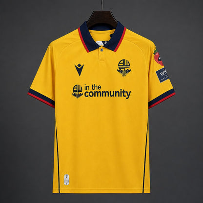 Camisola Bolton Wanderers 2026-27 Alternativa Amarela Versão Adepto